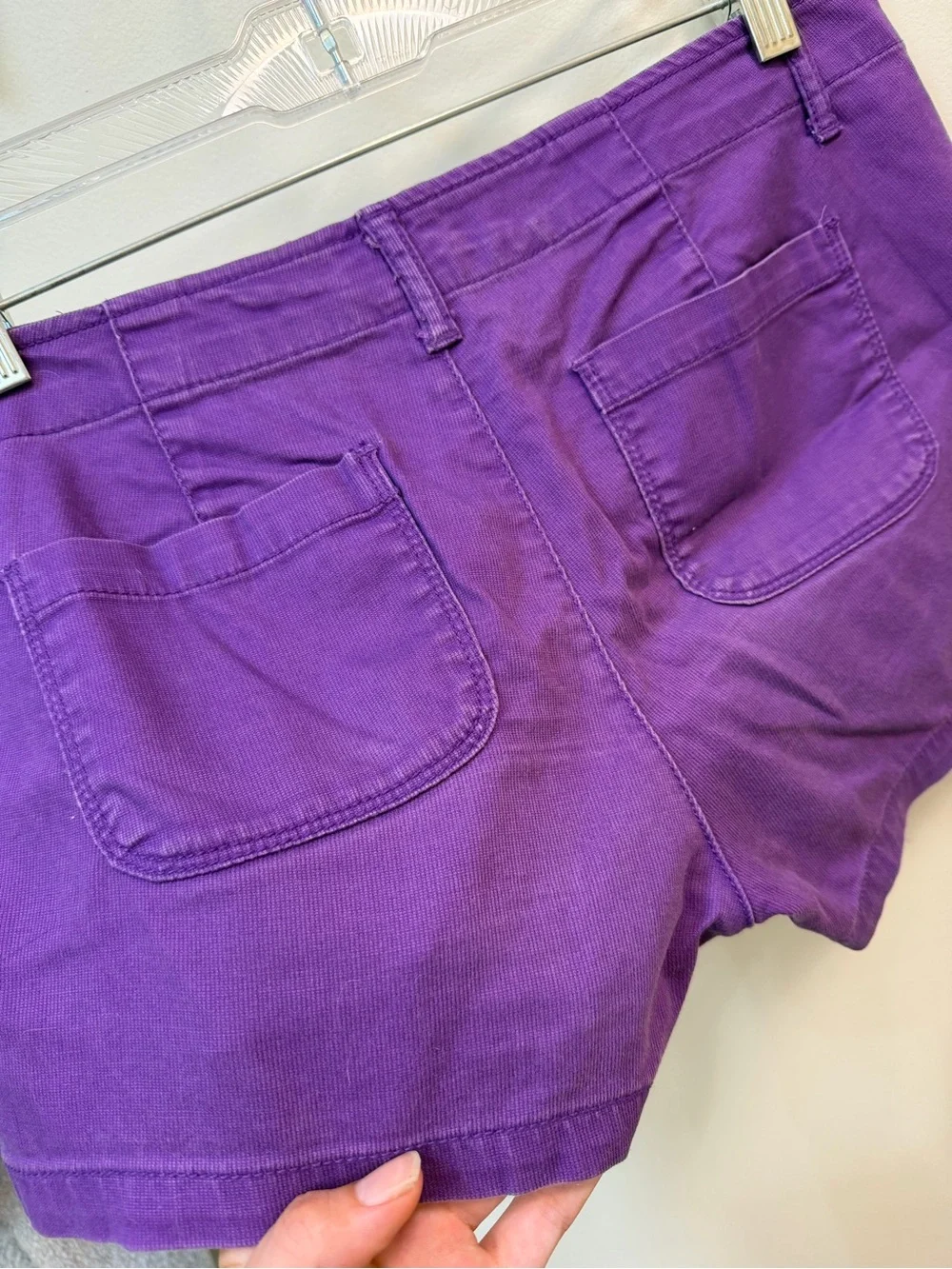 Arizona Jean Company Purple Cotton Blend Women's Shorts